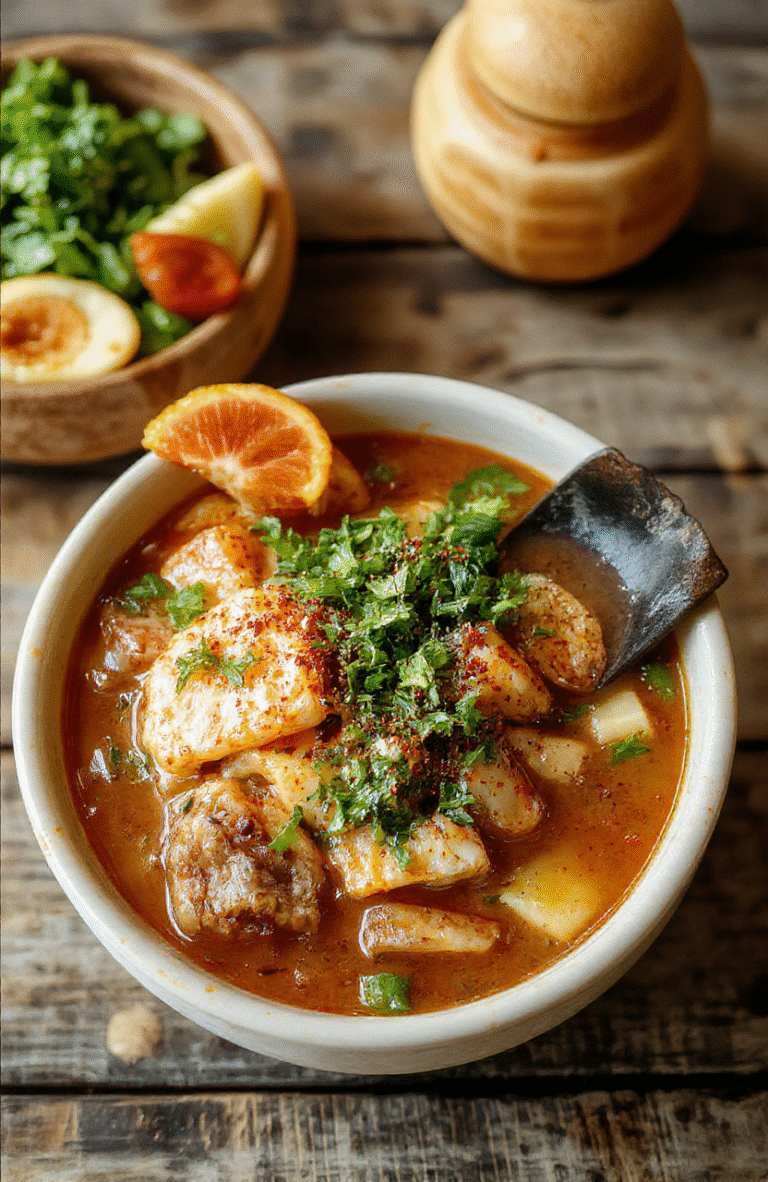 A vibrant bowl of vegan ramen noodles topped with colorful vegetables, tofu cubes, and garnished with fresh herbs, steam rising from the rich, saucy broth on a rustic wooden table with natural daylight.