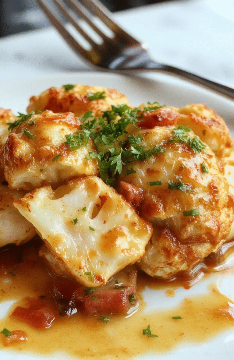Colorful roasted cauliflower florets topped with creamy tahini-honey drizzle, plated on a rustic white dish with a vibrant background, textured cauliflower with crispy edges, glossy sauce, styled with fresh herbs for a visually appealing, appetizing display.