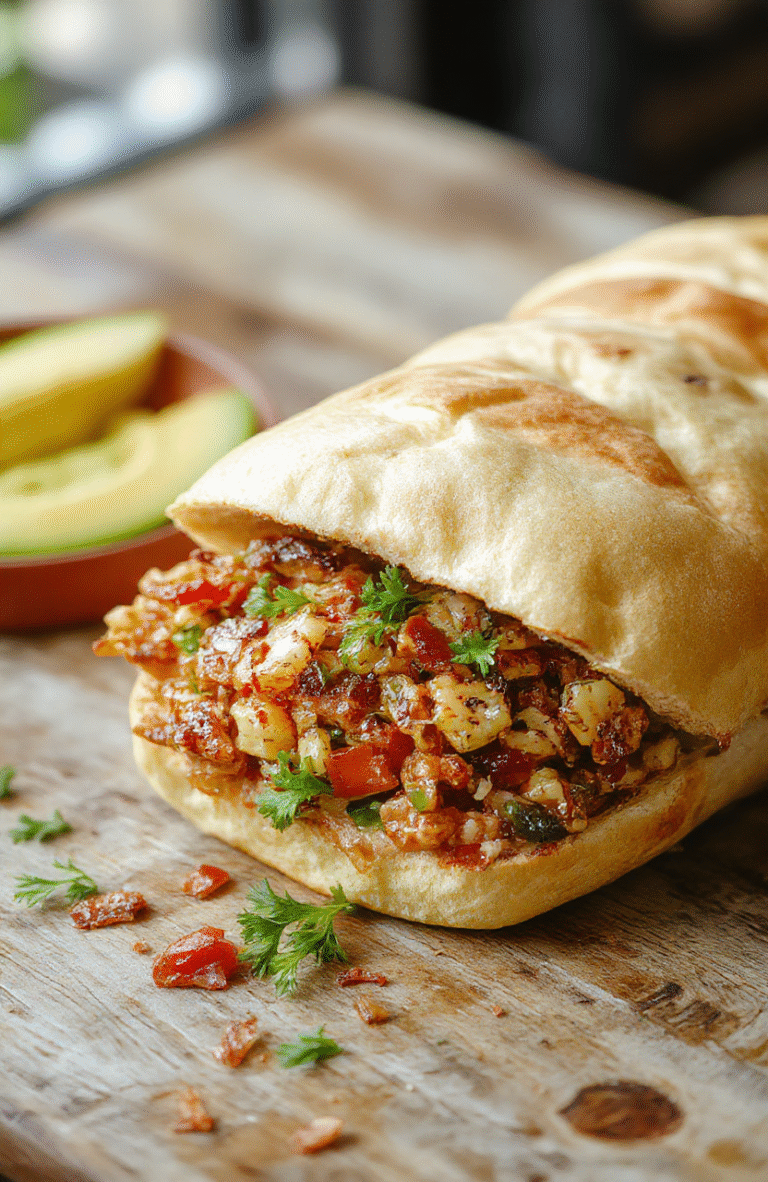 Colorful chopped sub sandwich on a rustic wooden board, featuring layered deli meats, crisp fresh vegetables, melted cheese, and a toasted hoagie bun, styled casually for an inviting, homemade look.